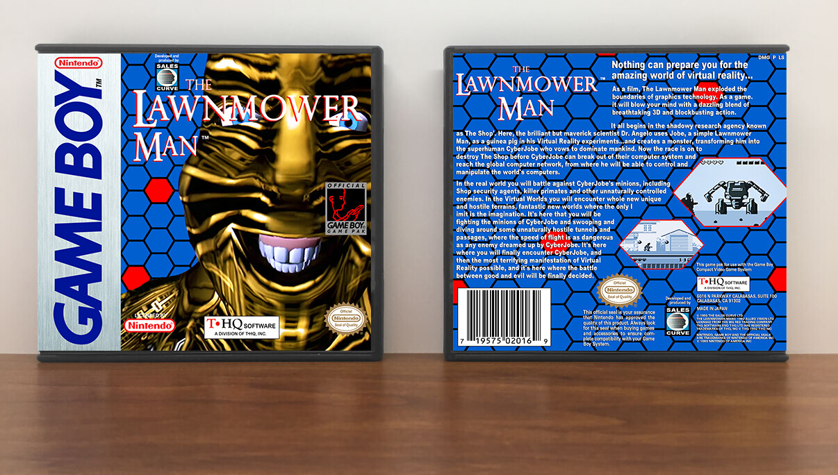 Lawnmower Man (NTSC Unreleased), Artwork Spine Color: Chrome