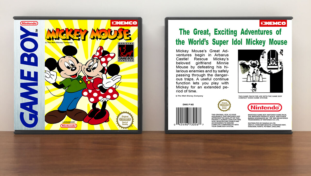 Mickey Mouse (PAL), Artwork Spine Color: Chrome