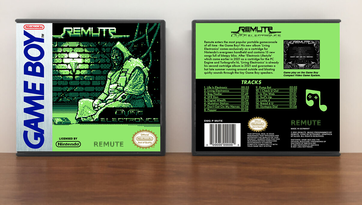 Remute Living Electronics, Artwork Spine Color: Chrome