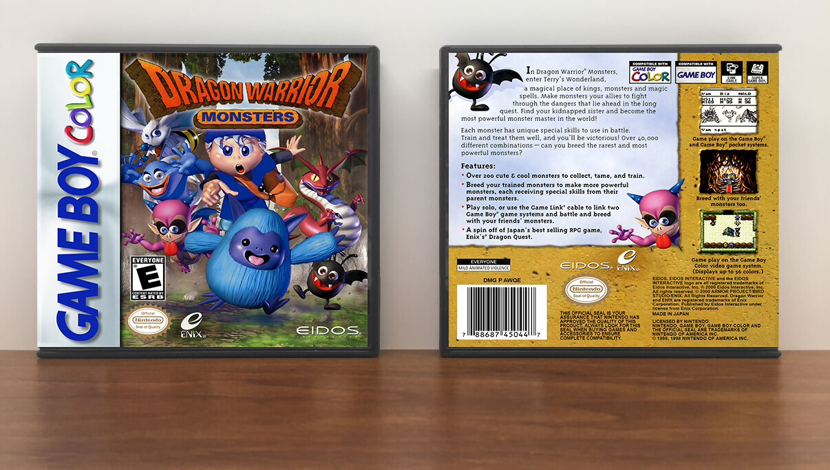 Dragon Warrior Monsters, Artwork Spine Color: Chrome