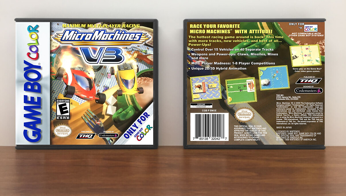 Micro Machines V3, Artwork Spine Color: Chrome