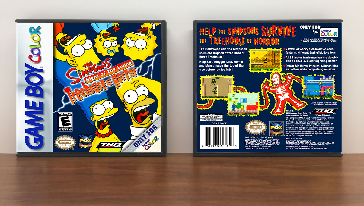 Simpsons, The: Night of the Living Treehouse of Horror, Artwork Spine Color: Chrome