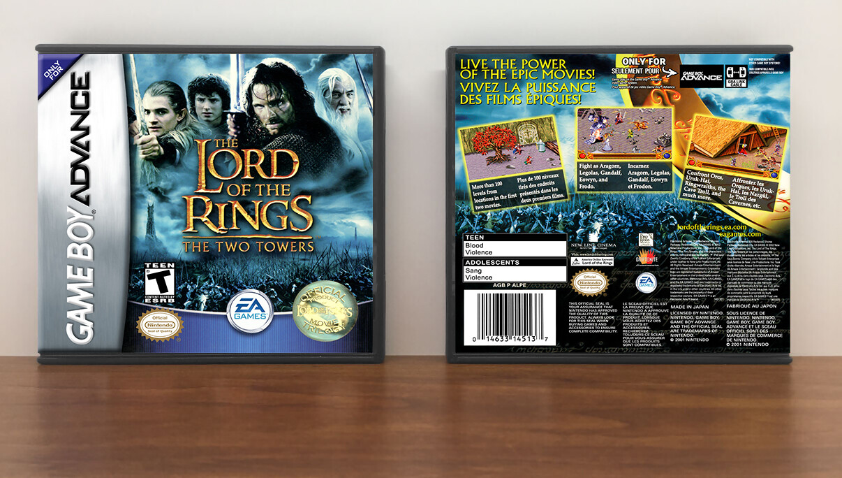 Lord of the Rings,The: The Two Towers, Artwork Spine Color: Chrome