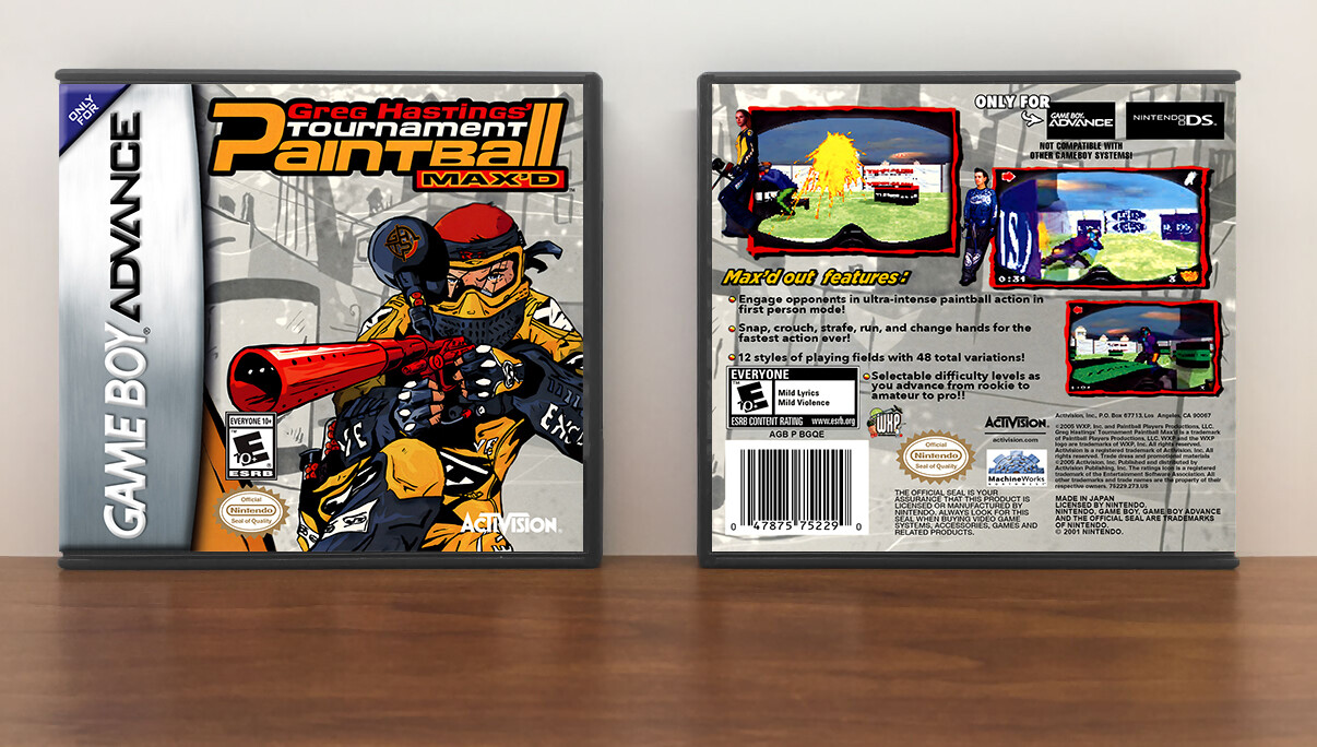 Greg Hastings&#39; Tournament Paintball Max&#39;d, Artwork Spine Color: Chrome