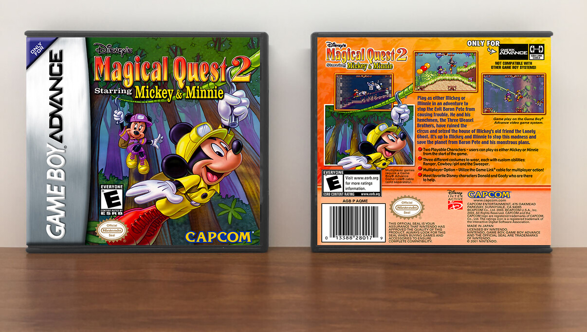 Disney's Magical Quest 2 Starring Mickey &amp; Minnie, Artwork Spine Color: Chrome