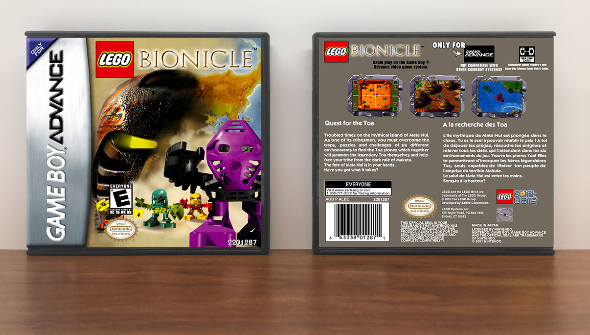 Lego Bionicle, Artwork Spine Color: Chrome