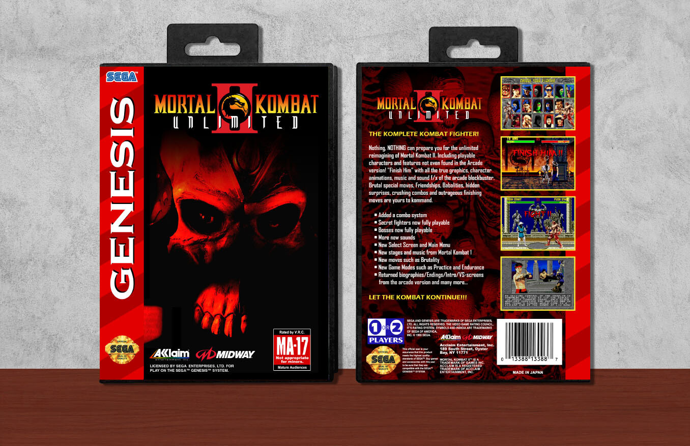 Mortal Kombat II Unlimited, Case Color: Black