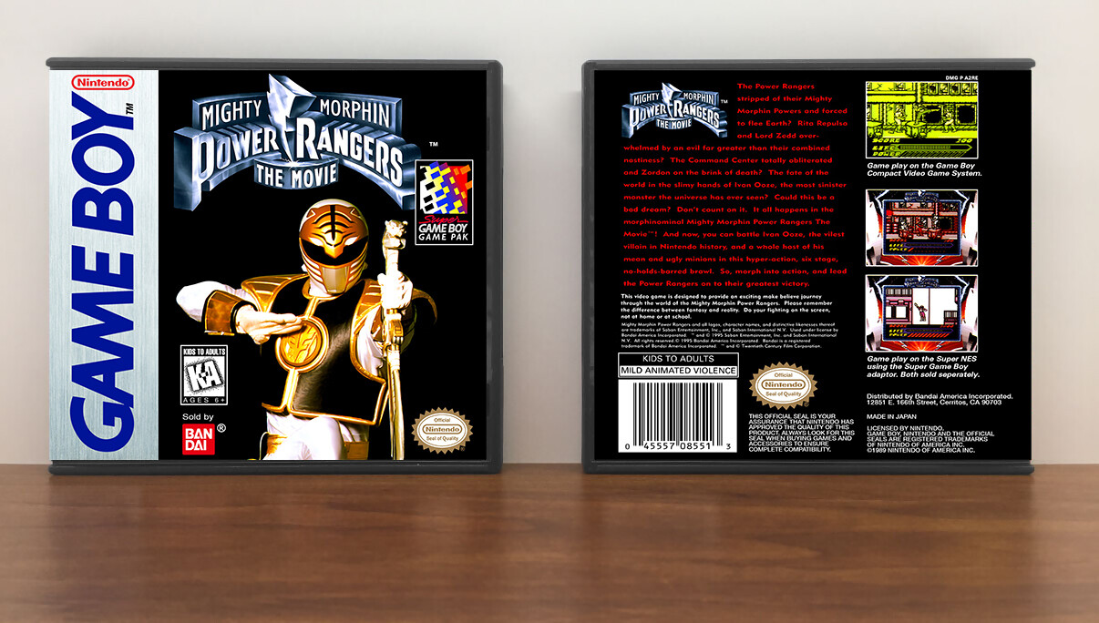 Mighty Morphin Power Rangers: The Movie, Artwork Spine Color: Chrome