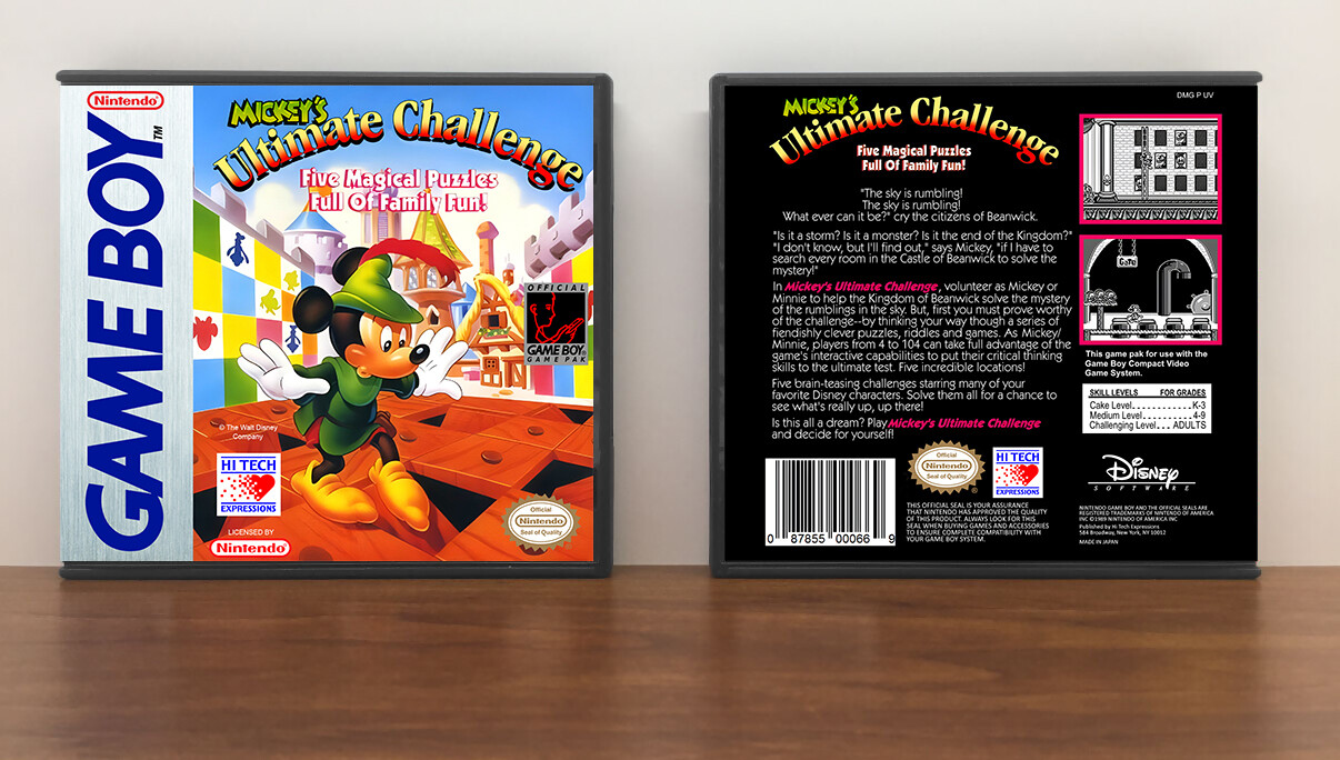 Mickey's Ultimate Challenge, Artwork Spine Color: Chrome