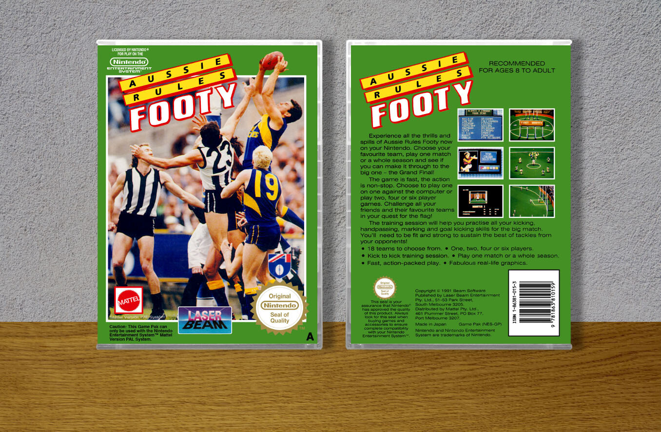 Aussie Rules Footy, Case Color: CLEAR (Transparent)