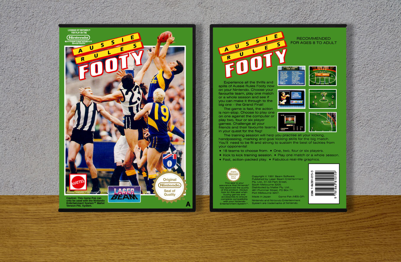 Aussie Rules Footy, Case Color: DARK GREY (OEM DS CASE COLOR)