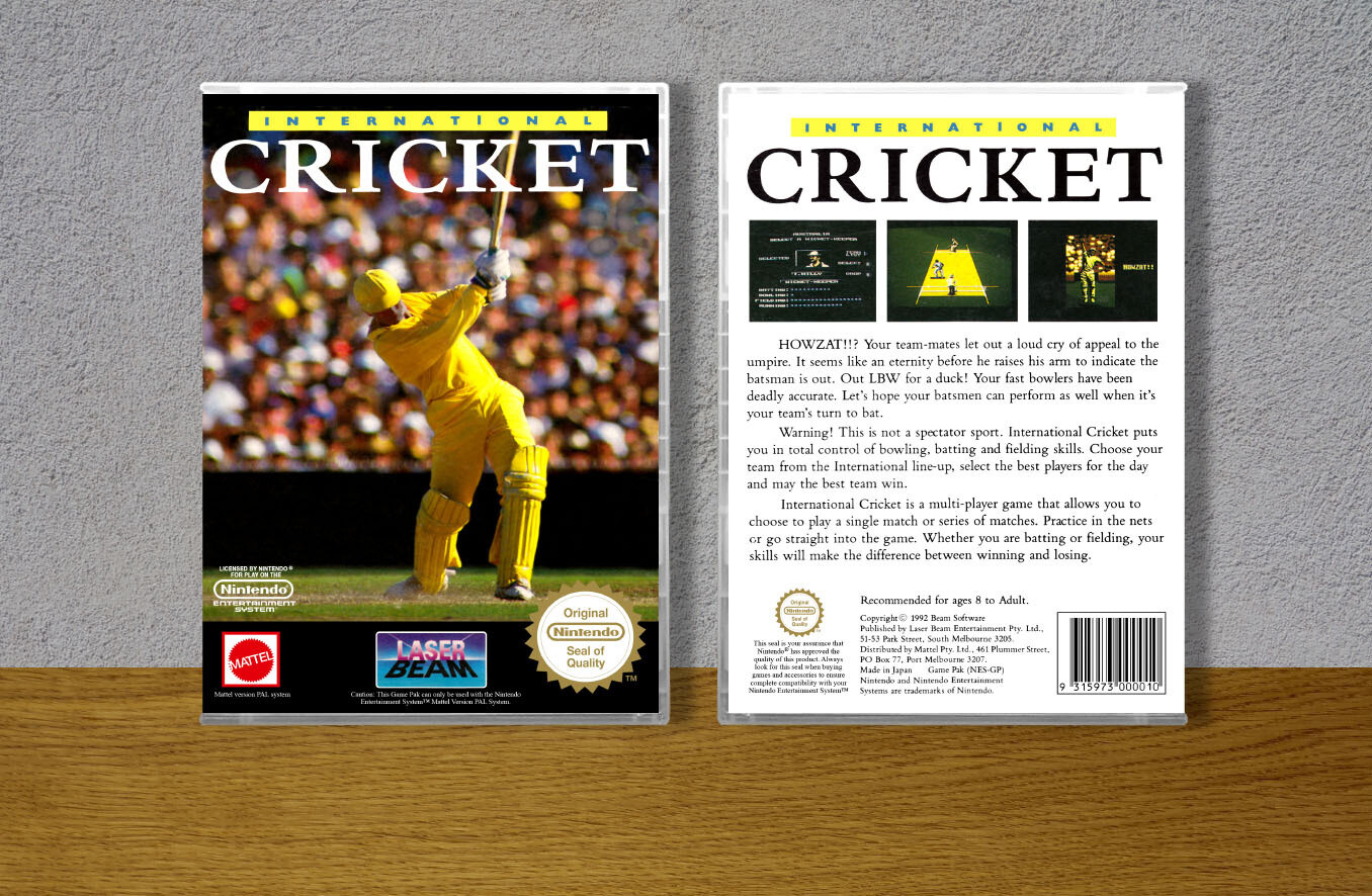 International Cricket, Case Color: CLEAR (Transparent)