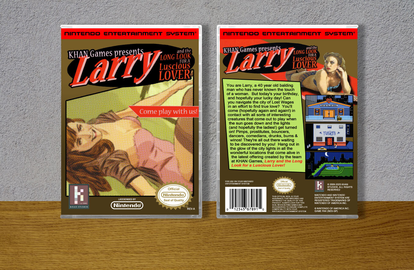 Larry and the Long Look for a Luscious Lover, Case Color: CLEAR (Transparent)