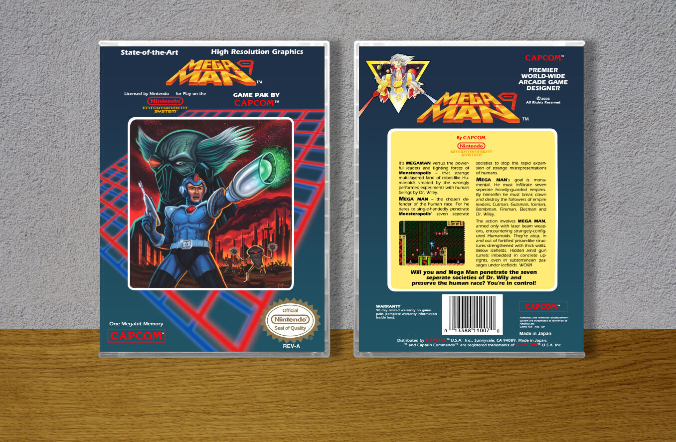 Mega Man 9, Case Color: CLEAR (Transparent)