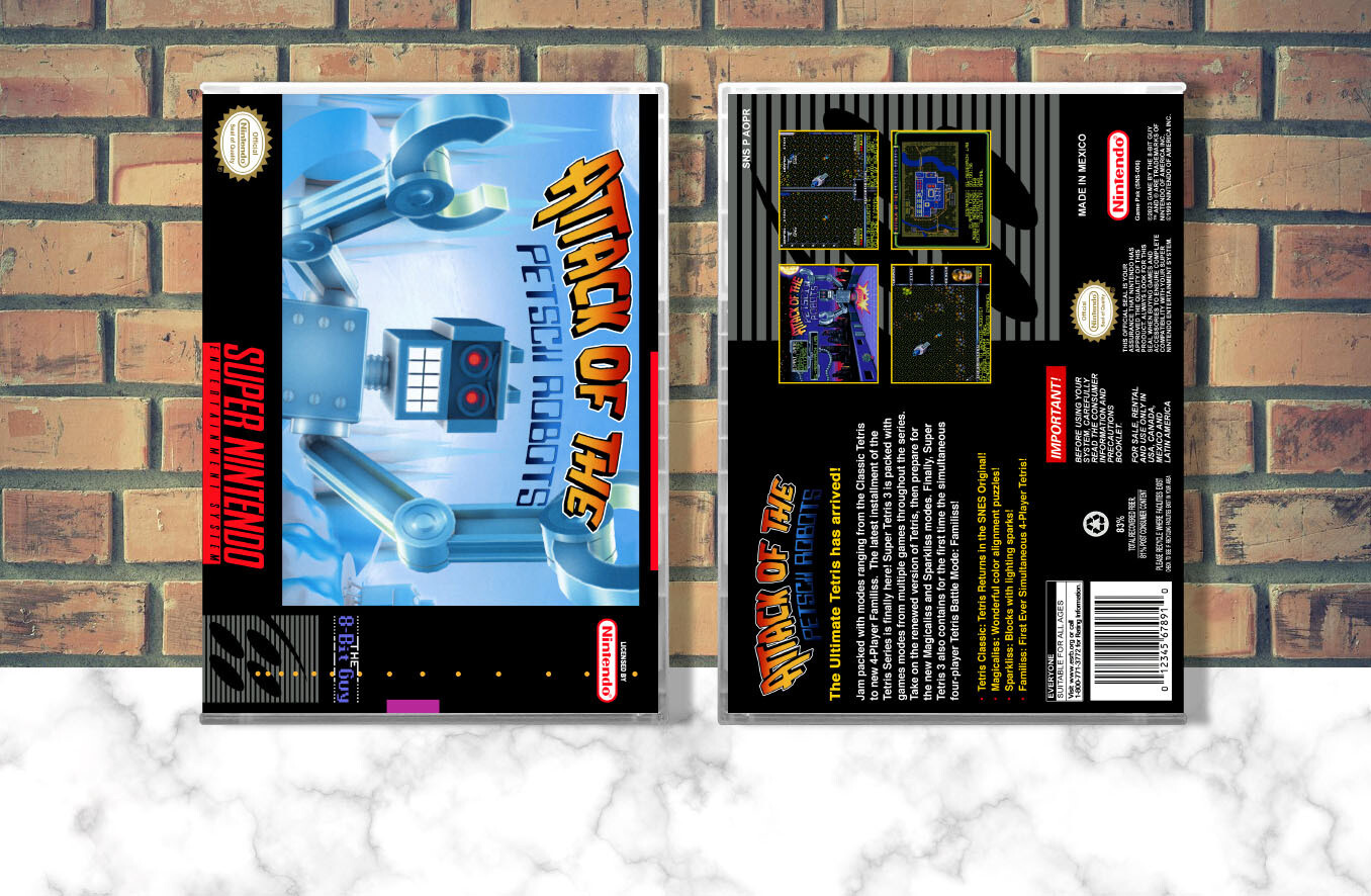 Attack of the Petscii Robots, Case Color: CLEAR (Transparent)