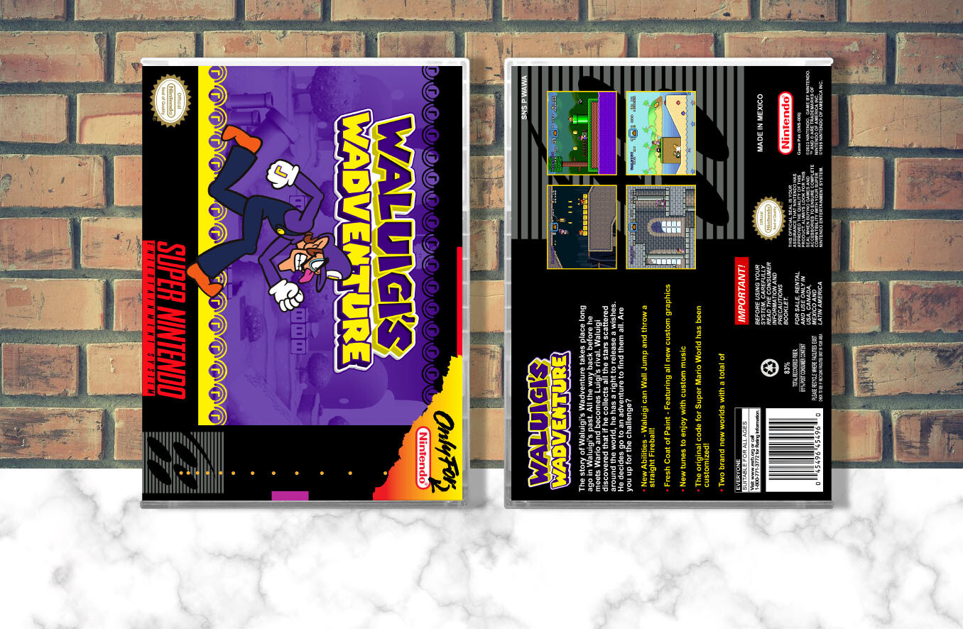 Waluigi&#39;s Wadventure, Case Color: CLEAR (Transparent)