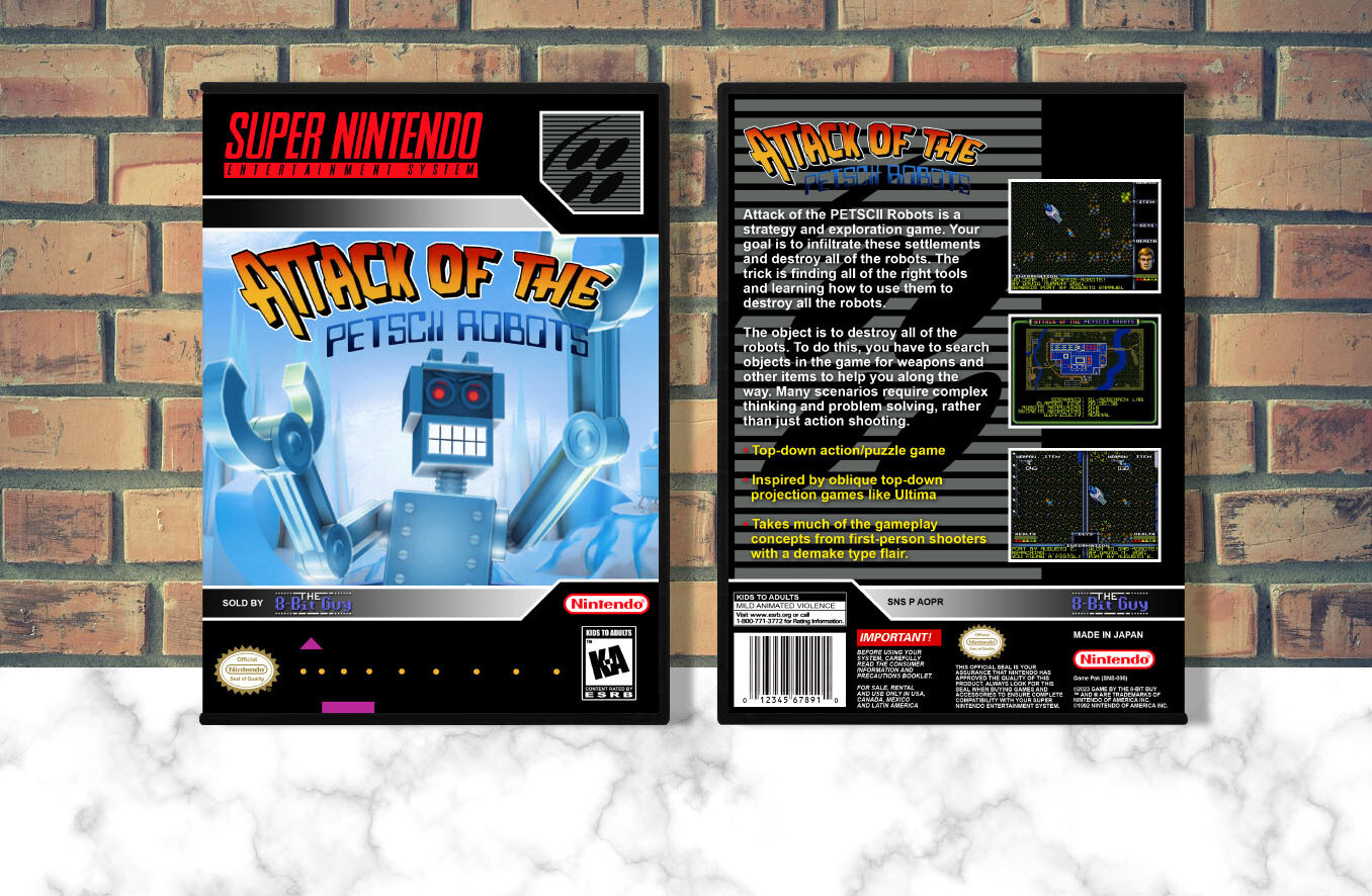 Attack of the Petscii Robots, Case Color: DARK GREY (OEM DS CASE COLOR)