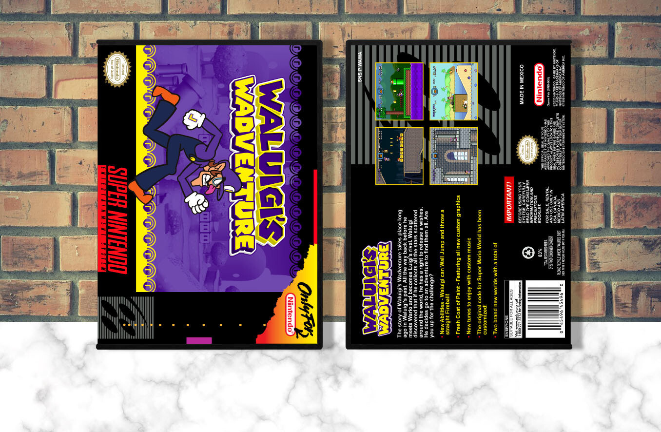 Waluigi&#39;s Wadventure, Case Color: DARK GREY (OEM DS CASE COLOR)