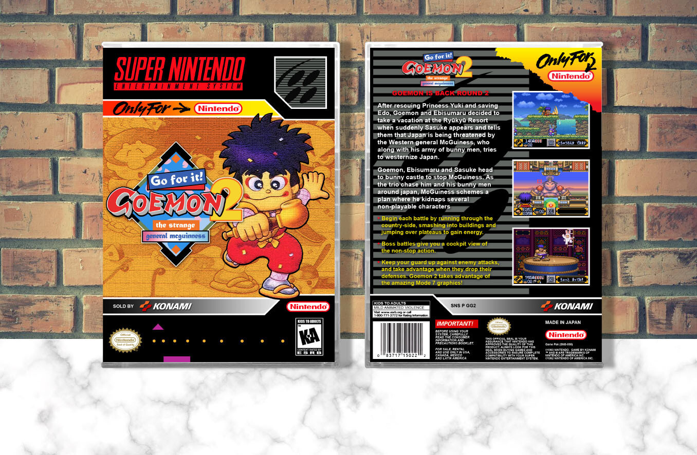 Go for it Goemon 2: The Strange General McGuinness, Case Color: CLEAR (Transparent)