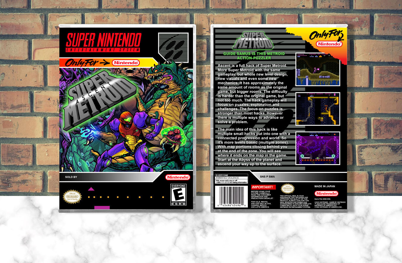 Super Metroid: Ascent, Case Color: CLEAR (Transparent)