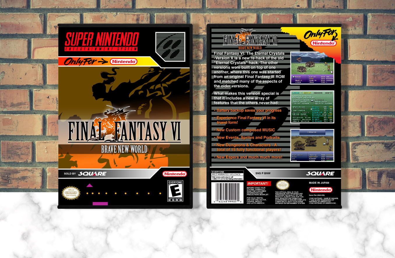 Final Fantasy VI: Brave New World, Case Color: DARK GREY (OEM DS CASE COLOR)