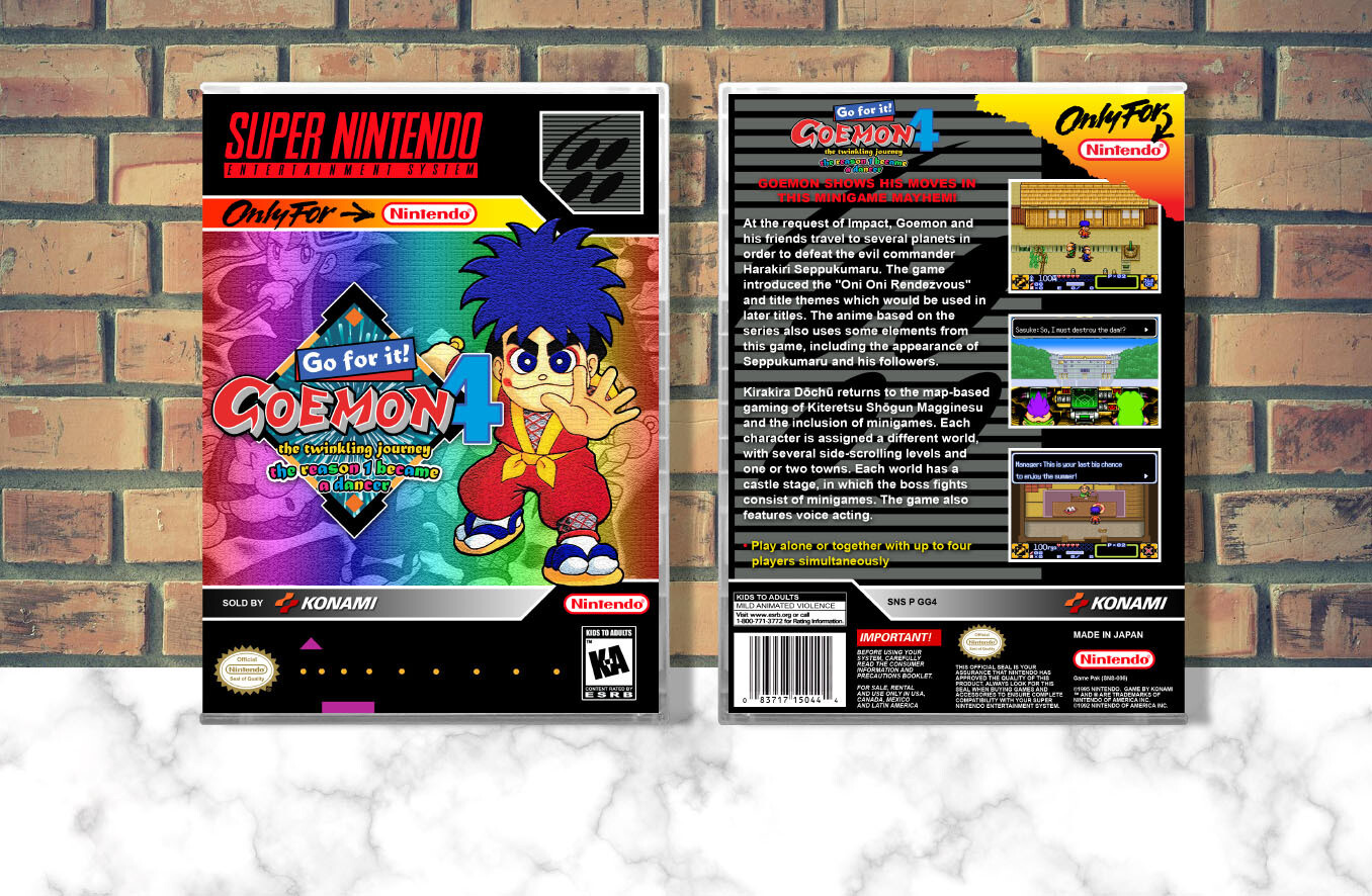 Go for it Goemon 4: The Twinkling Journey - The Reason I Became A Dancer, Case Color: CLEAR (Transparent)