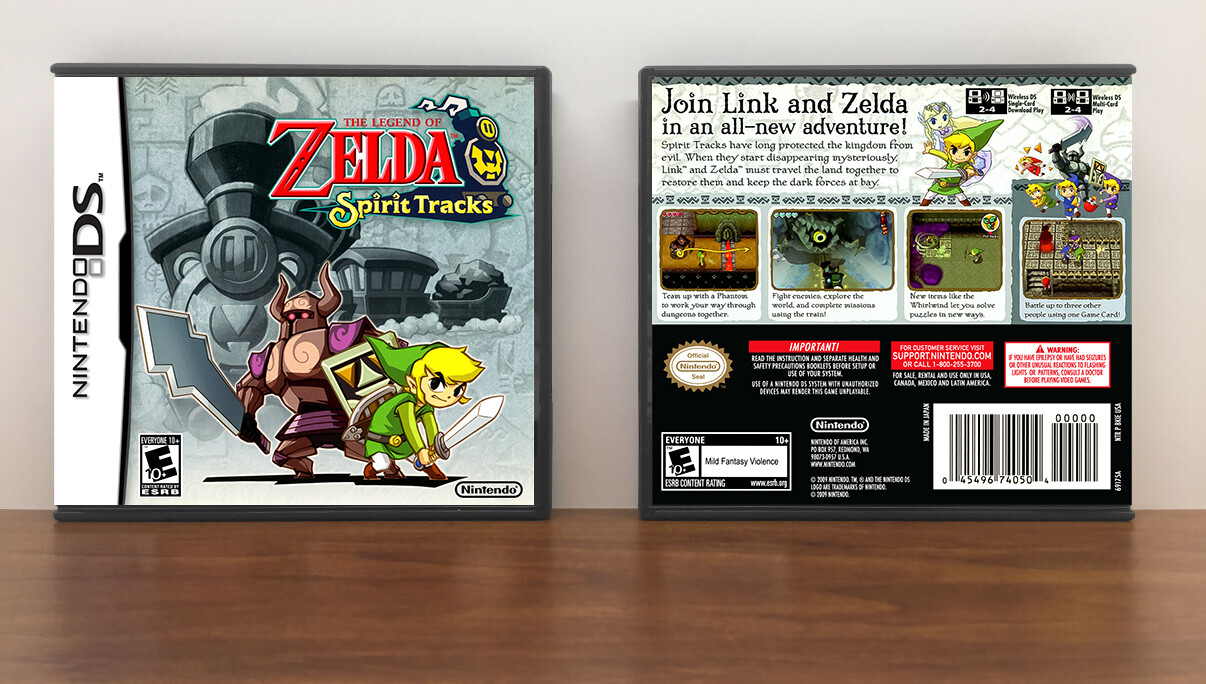 Legend of Zelda, The: Spirit Tracks, Case Color: DARK GREY (OEM DS CASE COLOR)