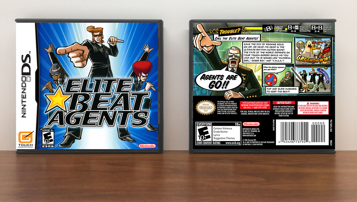 Elite Beat Agents, Case Color: DARK GREY (OEM DS CASE COLOR)