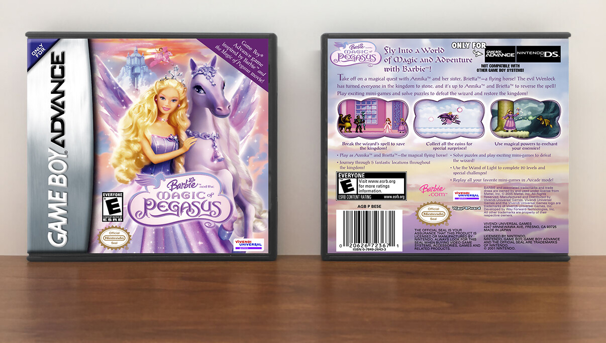 Barbie and the Magic of Pegasus, Artwork Spine Color: Chrome