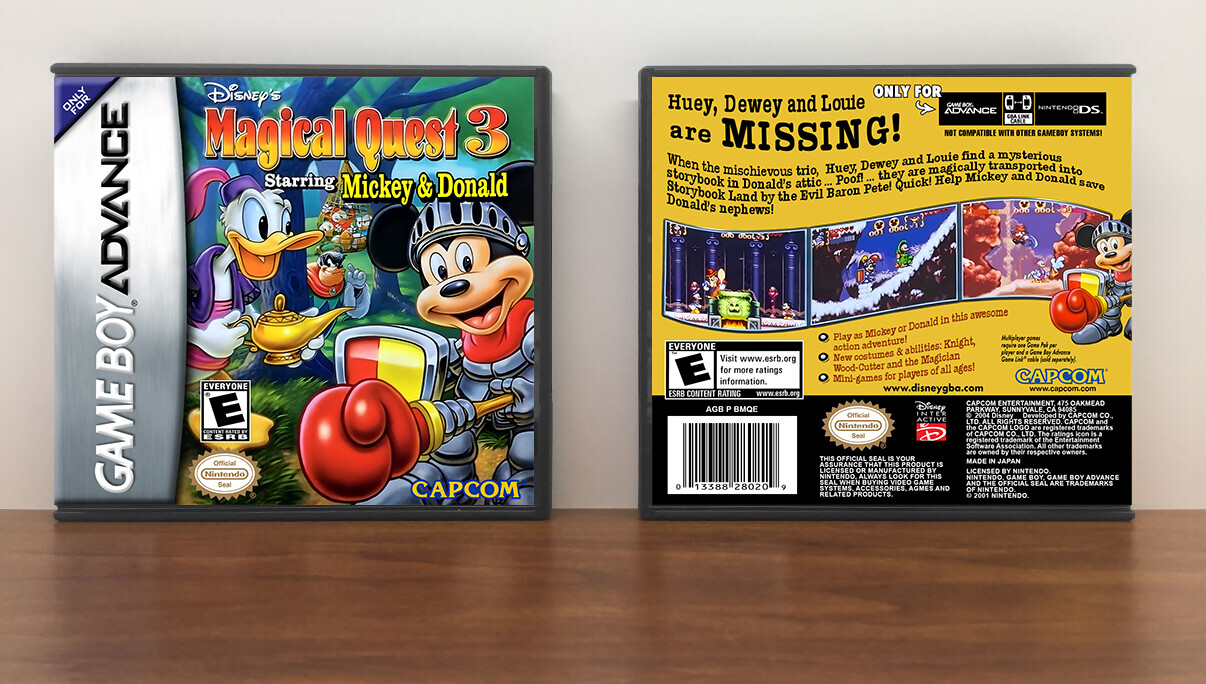 Disney's Magical Quest 3 starring Mickey &amp; Donald, Artwork Spine Color: Chrome