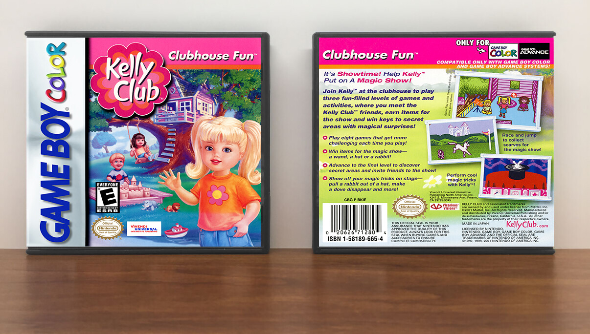 Kelly Club: Clubhouse Fun by Barbie Software, Artwork Spine Color: Chrome