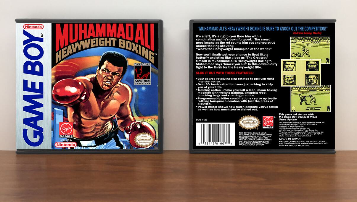 Muhammad Ali Heavyweight Boxing, Artwork Spine Color: Chrome