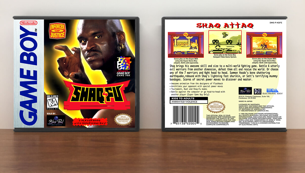 Shaq Fu, Artwork Spine Color: Chrome