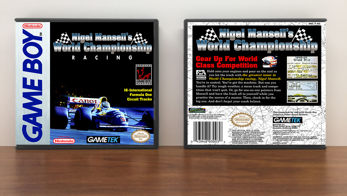 Nigel Mansell&#39;s World Championship Racing, Artwork Spine Color: Chrome