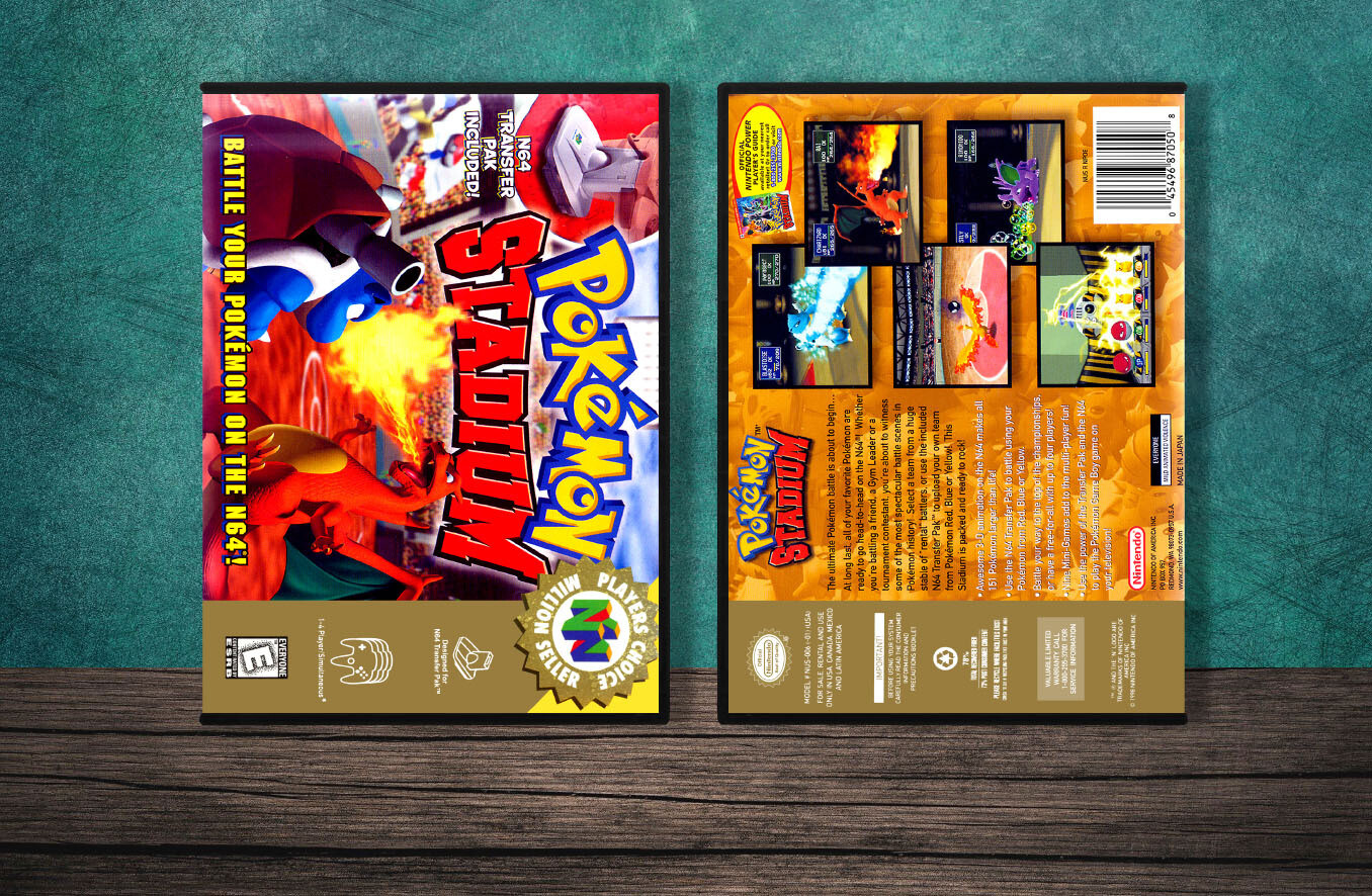 Pokemon Stadium (PC), Case Color: DARK GREY (OEM DS CASE COLOR)