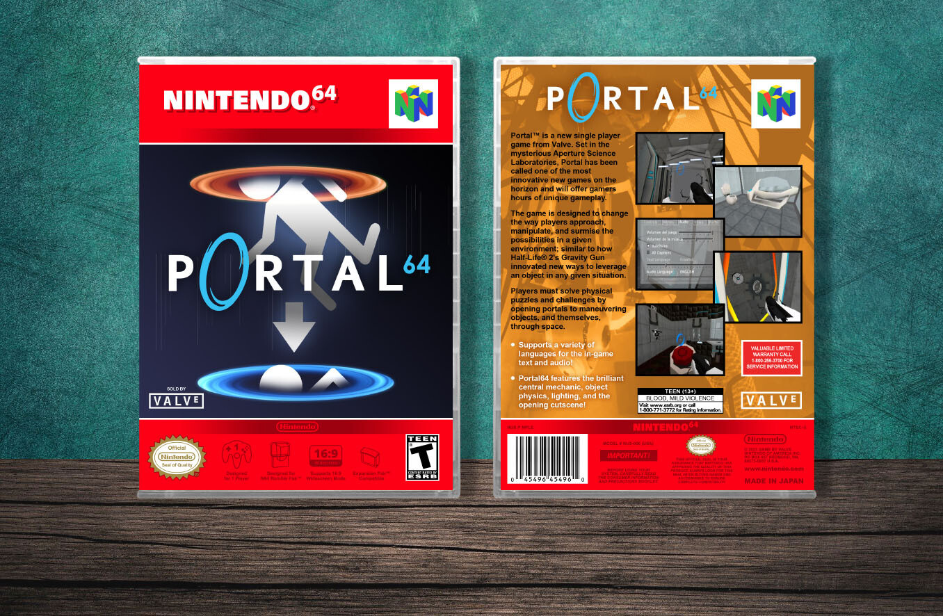 Portal 64, Case Color: CLEAR (Transparent)