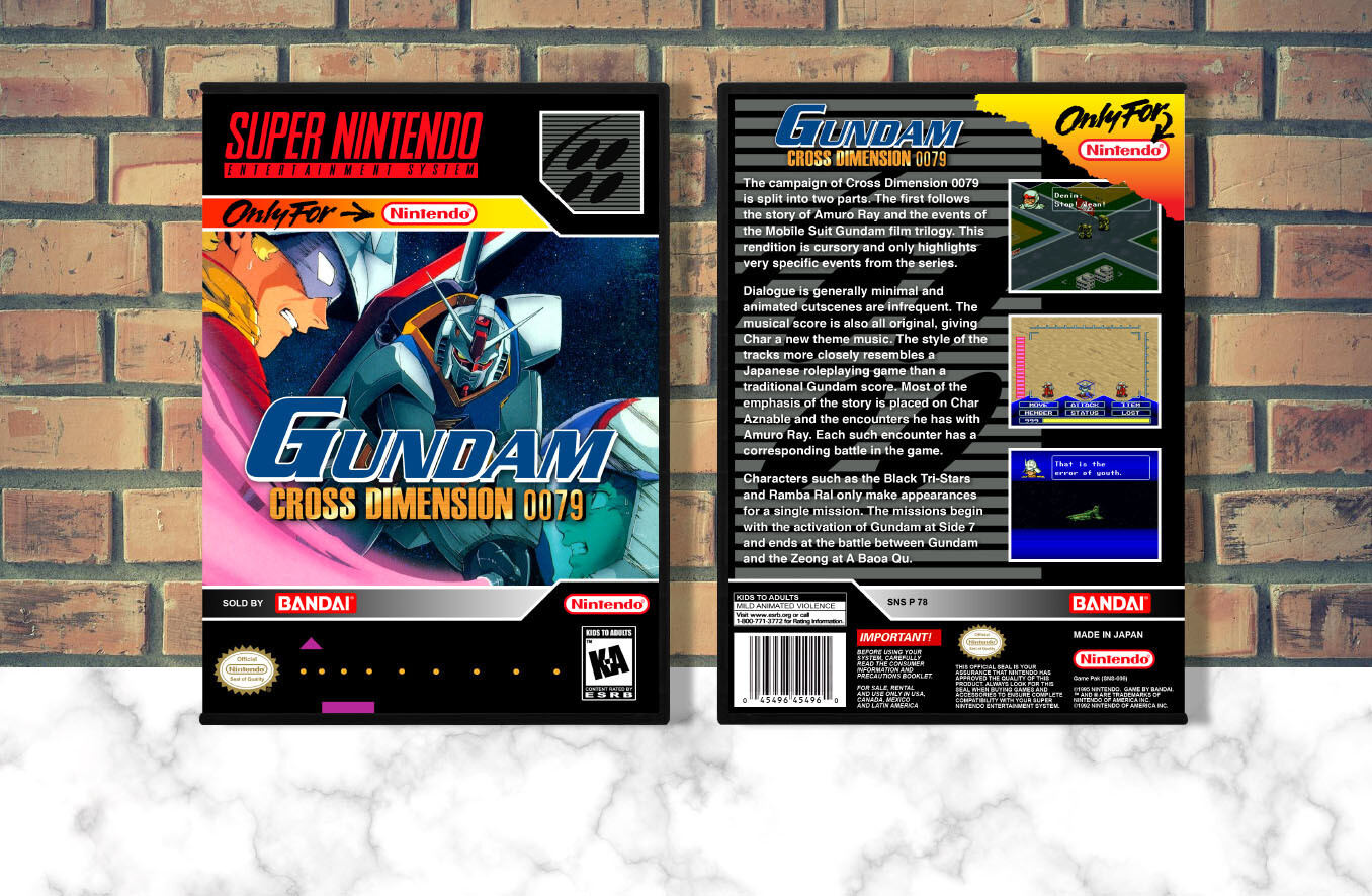 Gundam Cross Dimension 0079, Case Color: DARK GREY (OEM DS CASE COLOR)