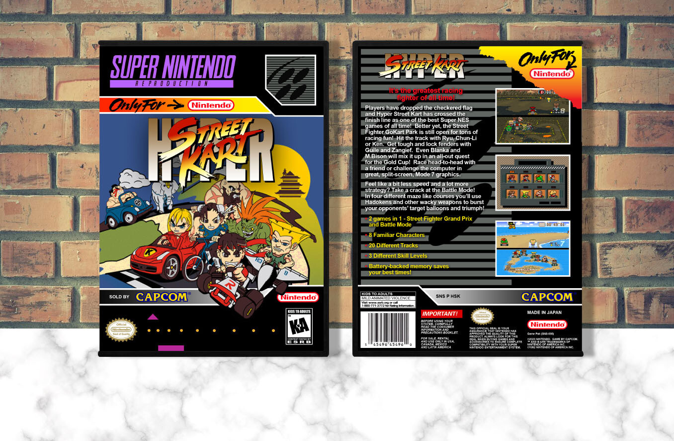 Hyper Street Kart (Repro Spine), Case Color: DARK GREY (OEM DS CASE COLOR)