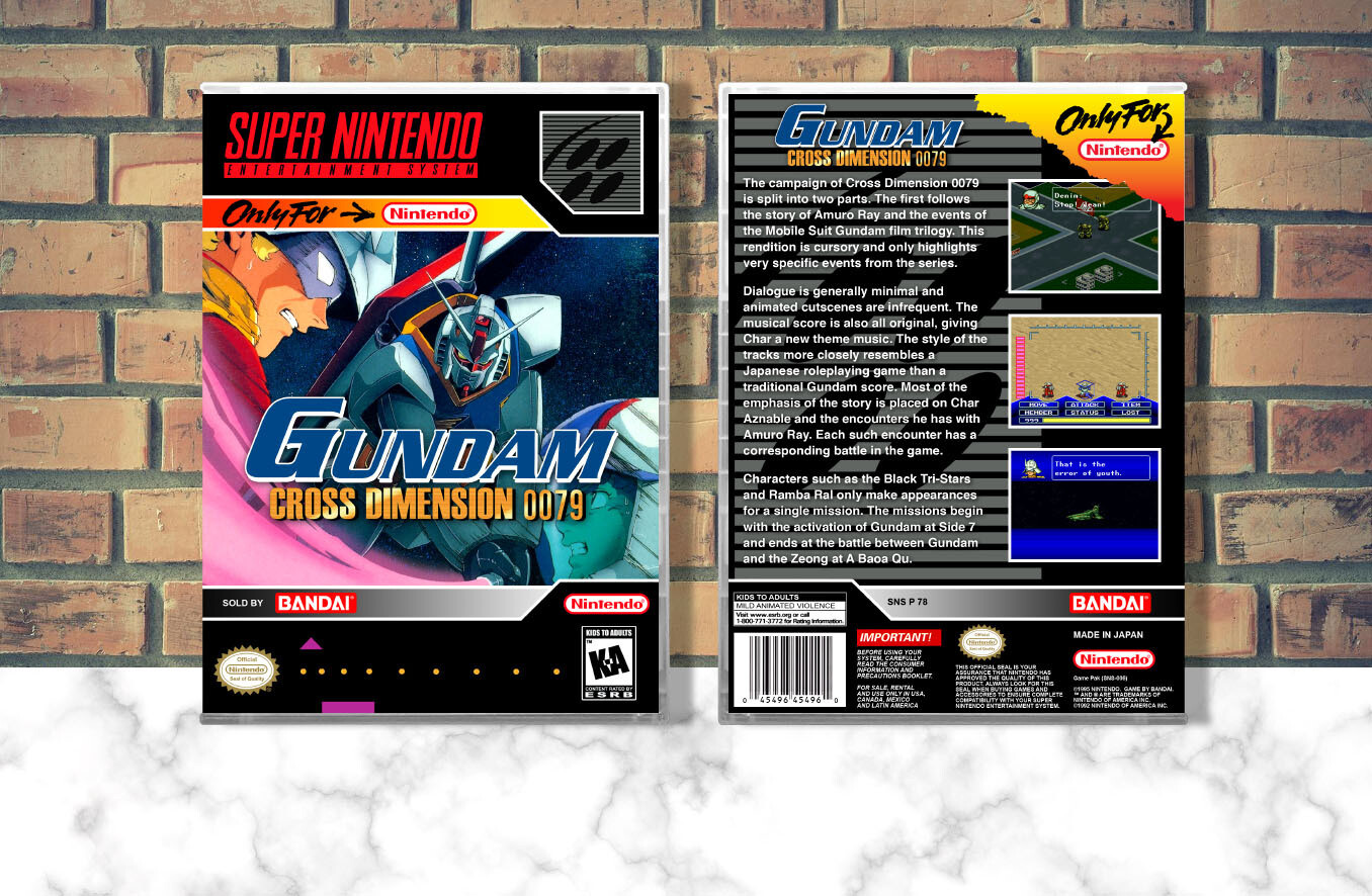 Gundam Cross Dimension 0079, Case Color: CLEAR (Transparent)