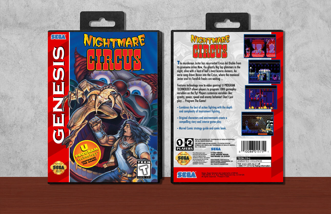 Nightmare Circus, Case Color: Black