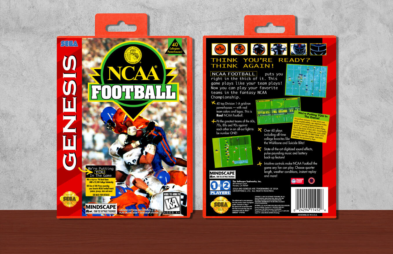 NCAA Football, Case Color: Red