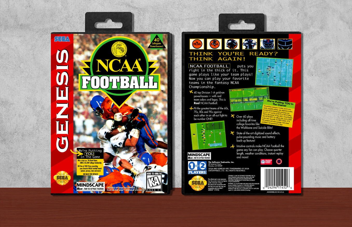 NCAA Football, Case Color: Black