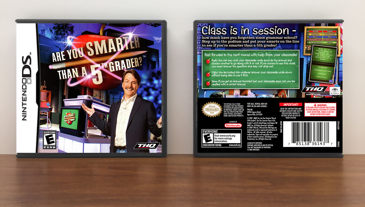 Are You Smarter Than a 5th Grader?, Case Color: DARK GREY (OEM DS CASE COLOR)