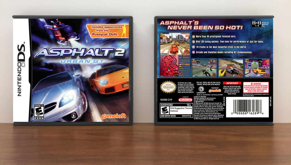 Asphalt: Urban GT 2, Case Color: DARK GREY (OEM DS CASE COLOR)