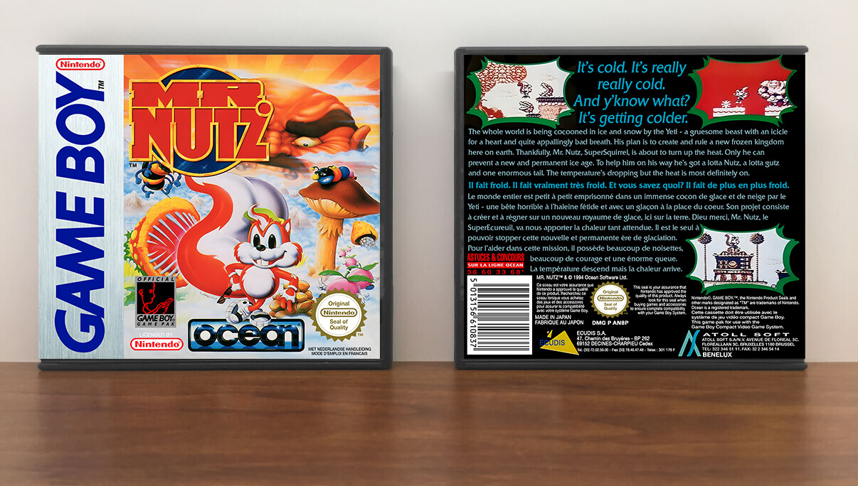 Mr. Nutz (PAL), Artwork Spine Color: Chrome