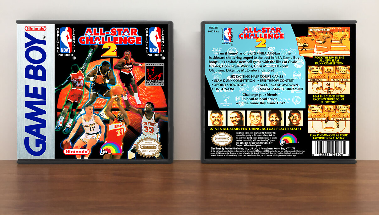 NBA All-Star Challenge 2, Artwork Spine Color: Chrome