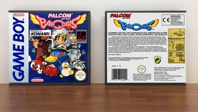 Parodius (PAL), Artwork Spine Color: Chrome