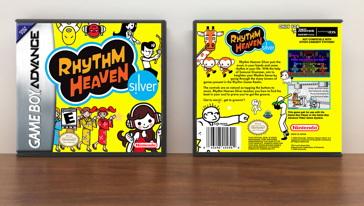 Rhythm Heaven Silver, Artwork Spine Color: Chrome