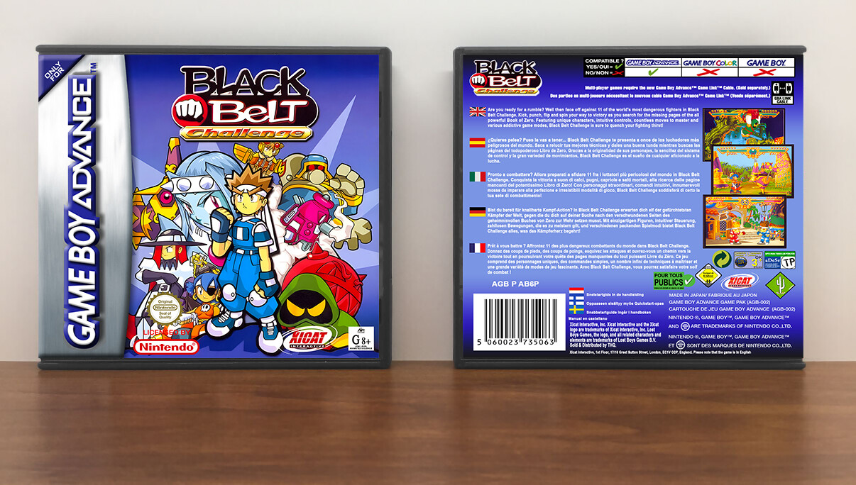 Black Belt Challenge (PAL), Artwork Spine Color: Chrome