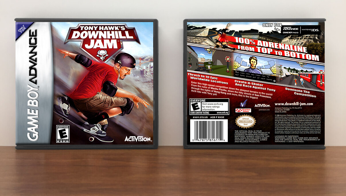 Tony Hawk&#39;s Downhill Jam, Artwork Spine Color: Chrome